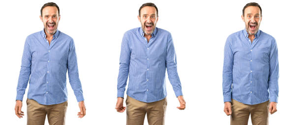 istock happy and surprised cheering expressing wow gesture 1041830022