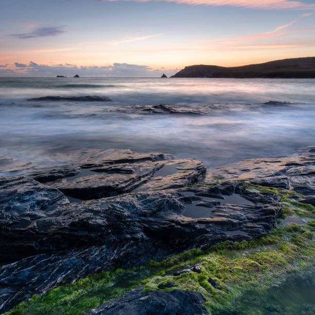 istock View to Trevose Head at sunset, Constantine Bay 1041830370