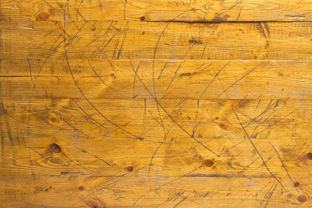 istock Old brown wood background, rustic wooden surface with copy space 1041835590