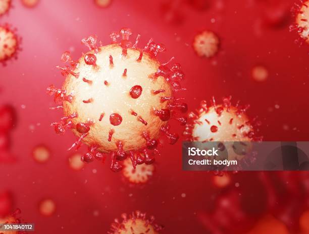 Influenza Virus H1n1 Stock Photo - Download Image Now - Bacterium, Biological Cell, Biology