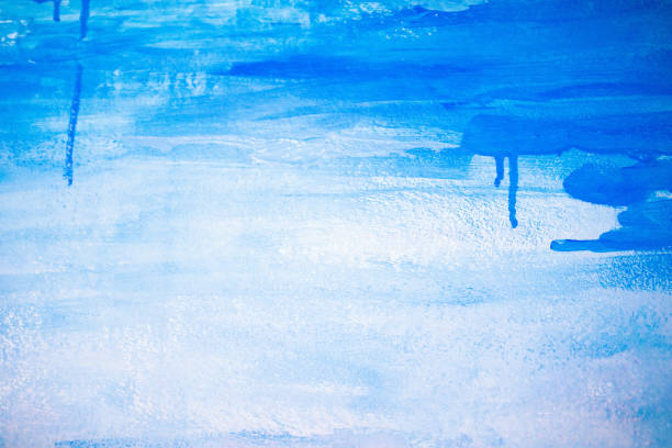 istock Abstract hand painted blue oil paint canvas background 1041847482