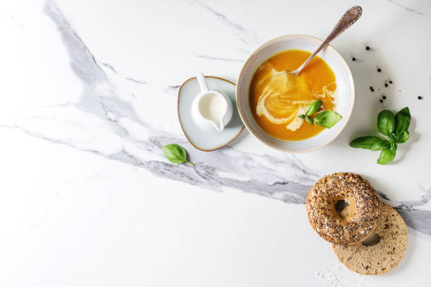 istock Pumpkin or carrot soup 1041854368