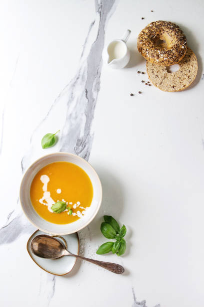 istock Pumpkin or carrot soup 1041854380