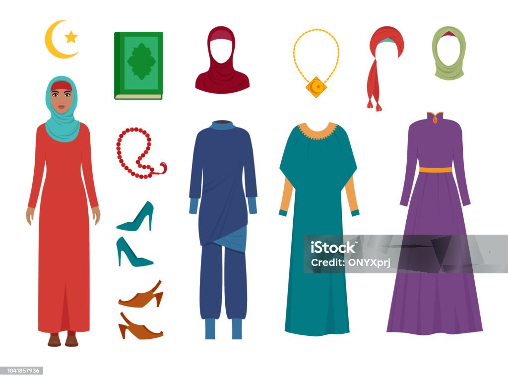 Arab Women Clothes National Islamic Fashion Female Wardrobe Items ...