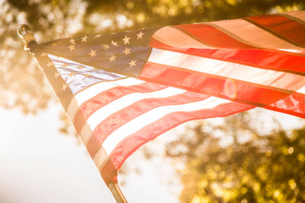 istock USA flag background for Memorial Day, July 4th. 1041861862