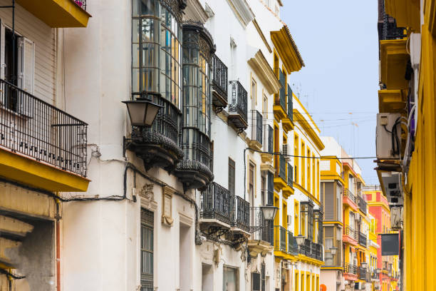 istock Antique building view in Old Town Sevilla, Spain 1041872494