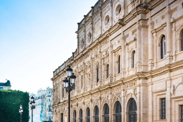 istock Antique building view in Old Town Sevilla, Spain 1041872500