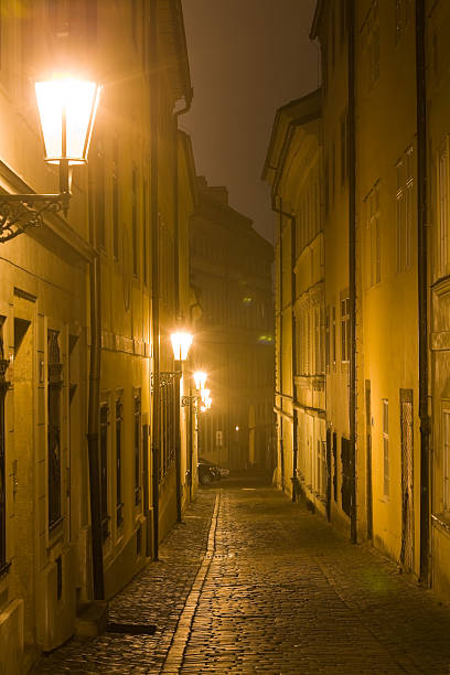 istock Night Prague fog 104187653