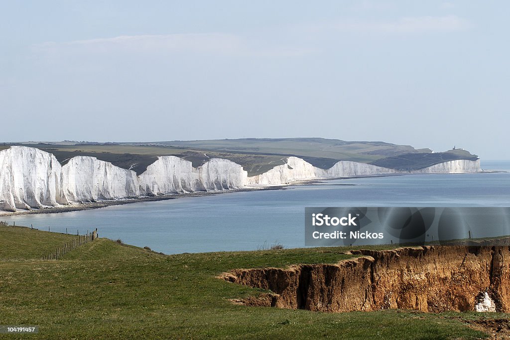 Seven Sisters Cliffs. Sussex de l'est. Angleterre - Photo de Angleterre libre de droits