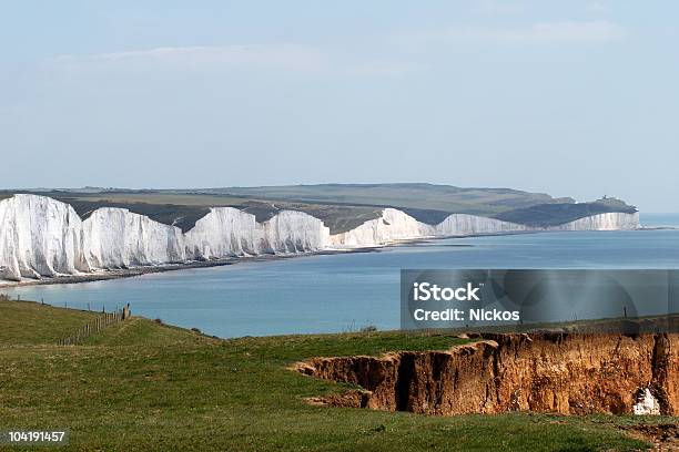 Photo libre de droit de Seven Sisters Cliffs Sussex De Lest Angleterre banque d'images et plus d'images libres de droit de Angleterre - Angleterre, Baie - Eau, Bras de mer - Mer