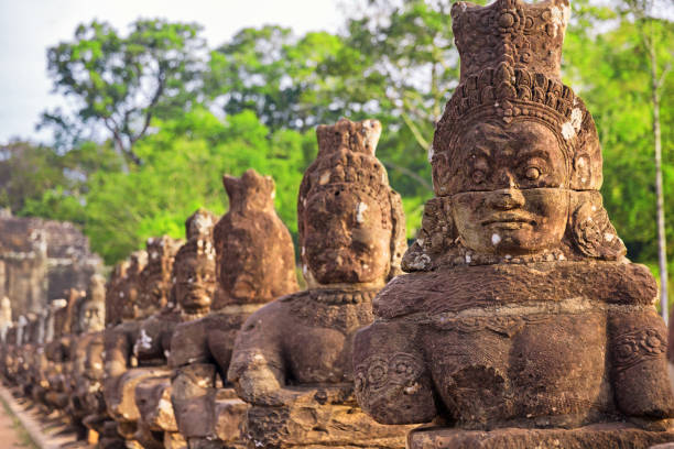 istock South gate to Angkor Thom in Cambodia. 1041915132