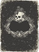 istock Background  with  skull 104192361