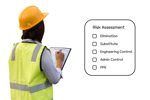 Hazard Identification and Risk Assessment concept. stock photo