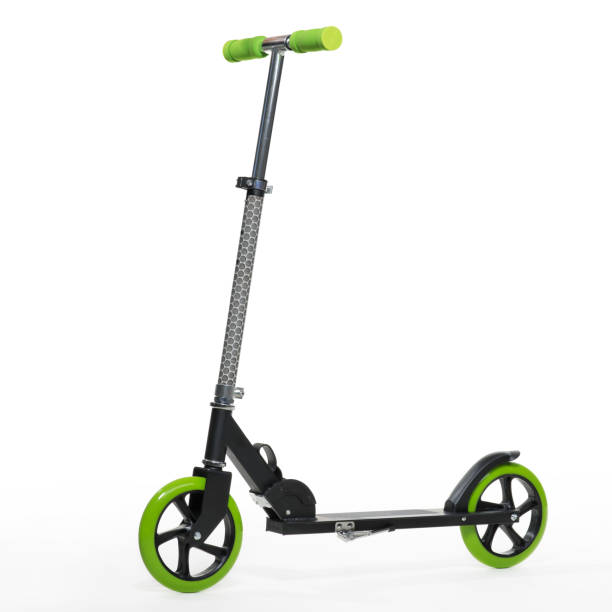 istock Black scooter photo on white background 1041930122