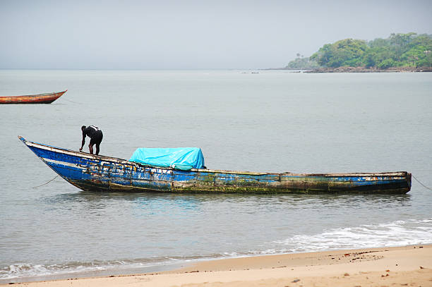 Pesca Pirogue - foto de stock