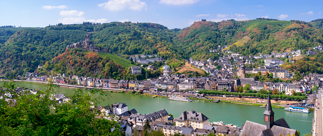 The town of Cochem along the Mosel river in Germany