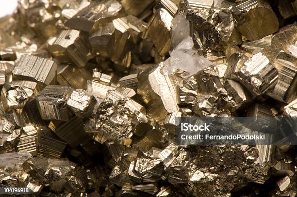 Pyrit Fes2 Stockfoto und mehr Bilder von Pyrit - Pyrit, Kristalle, Eisensulfat