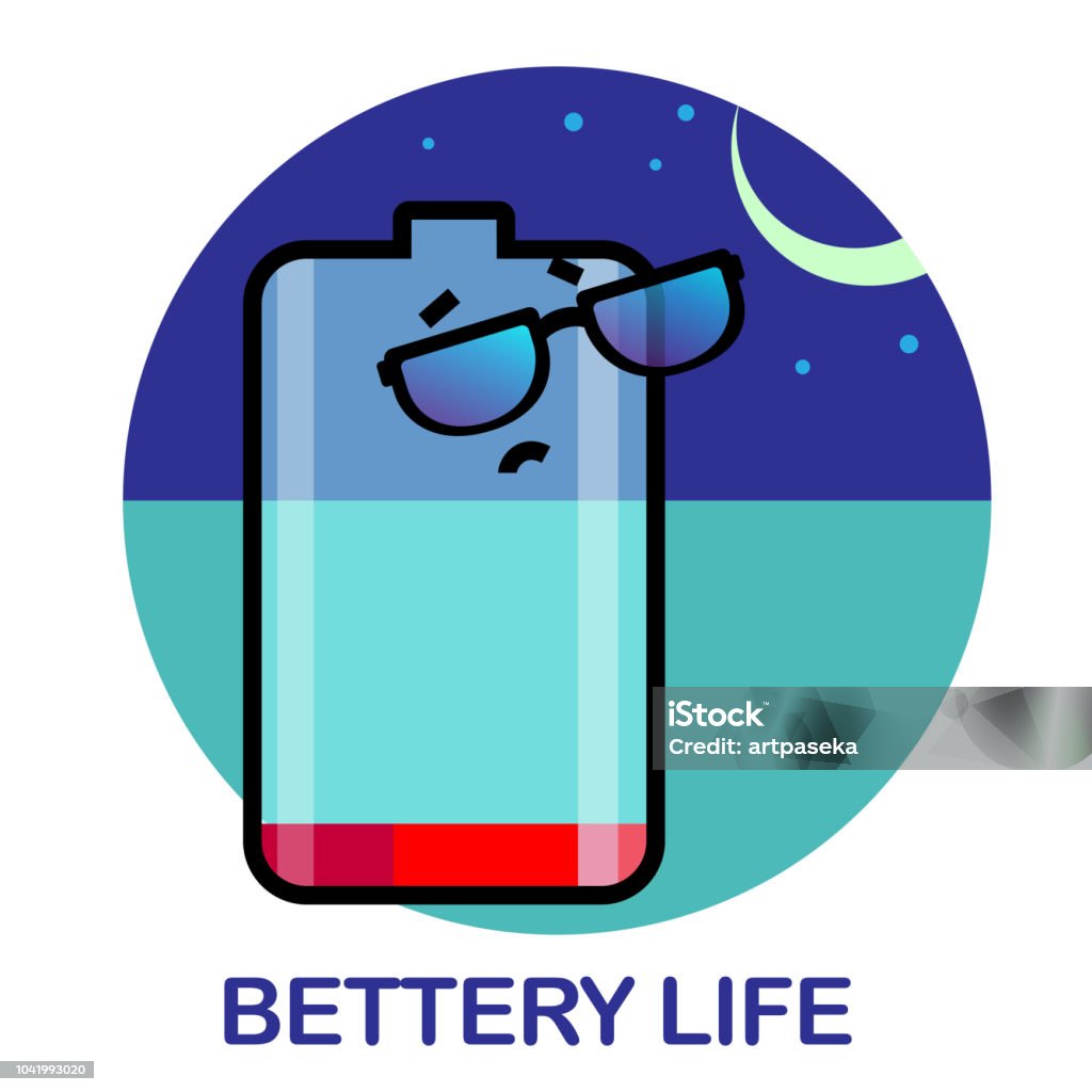 Vector life battery set of example levels of charge and battery cycle emotion character discharged tired Adult stock vector