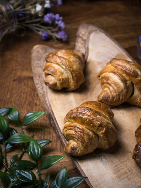 istock Fresh croissant a flaky, viennoiserie pastry. 1041996520
