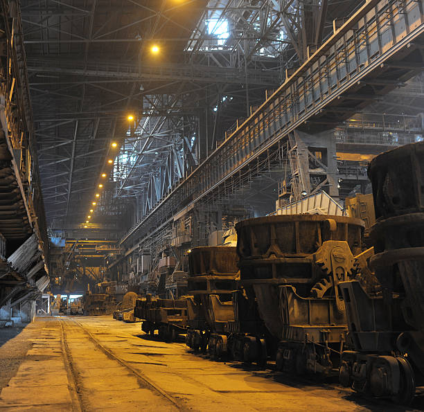 istock Shop of metallurgical industrial complex 104199670