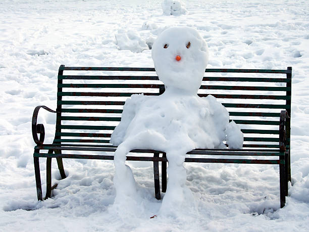 Snowman stock photo