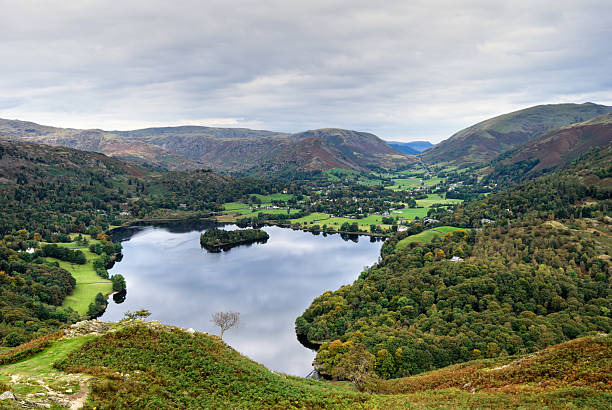 istock Aerial view of Grasmere & dunmail Raise 104199986