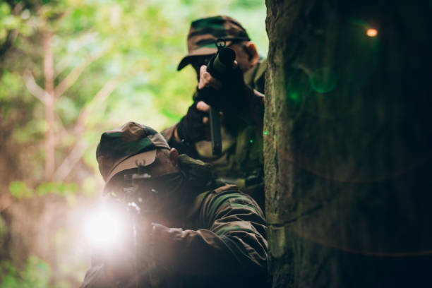 istock Military soldiers in action 1042000328