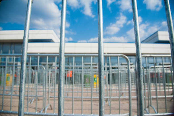 istock Turnstile entrance to the stadium 1042002268