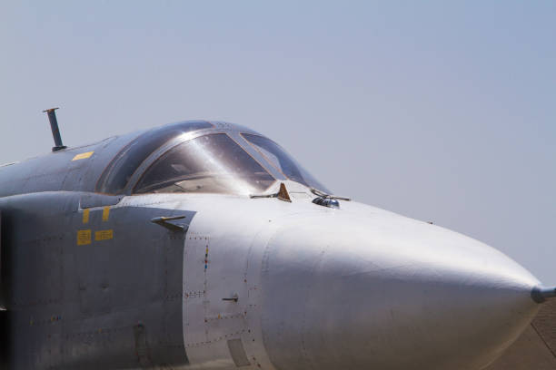 istock Military jet fighter ready to fly 1042016260