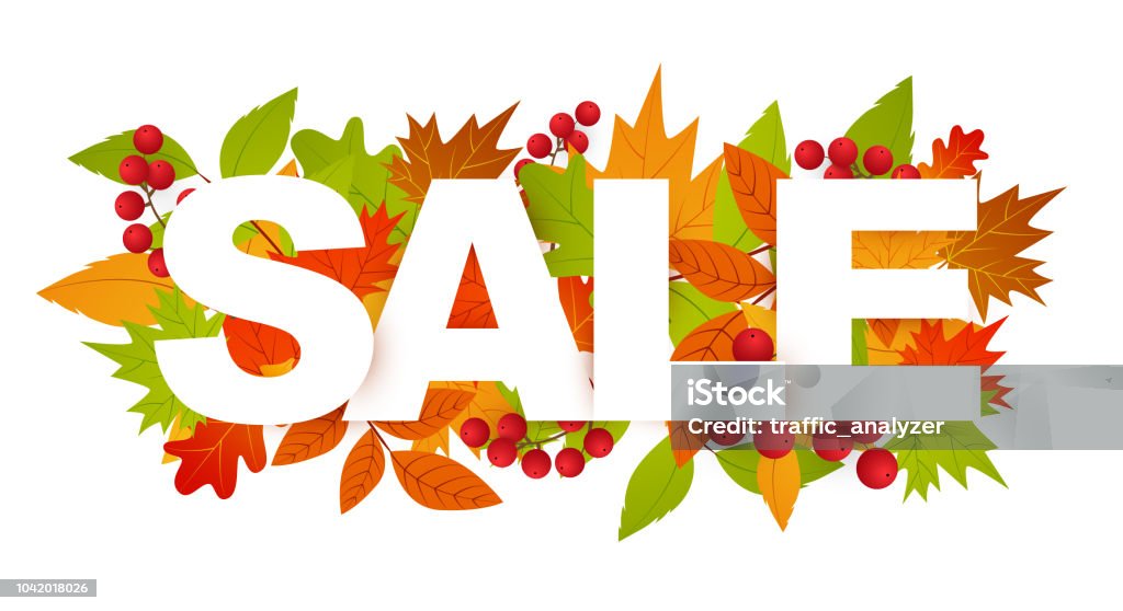 Autumn sale Autumn stock vector