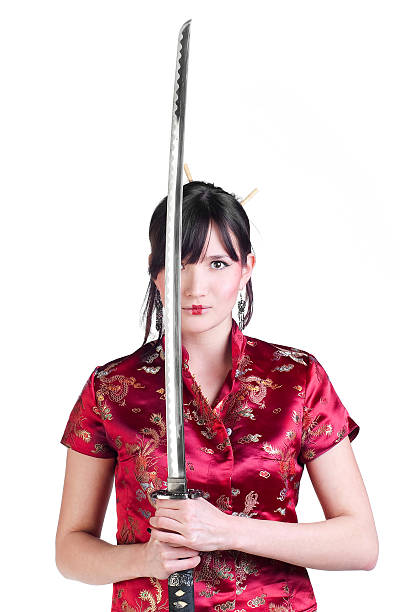istock girl with katana 104202364