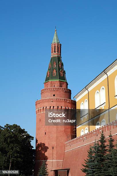 Photo libre de droit de Fond De Ciel Tour Sur Le Kremlin banque d'images et plus d'images libres de droit de Architecture - Architecture, Bleu, Bâtiment vu de l'extérieur