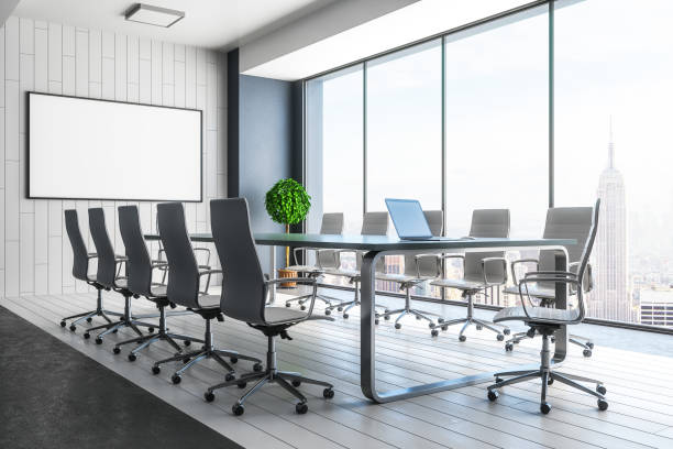 istock Contemporary meeting room with billboard 1042025368