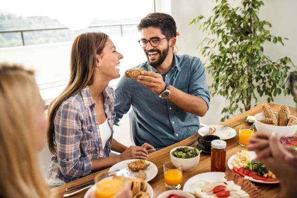 istock Enjoy breakfast with friends 1042025952