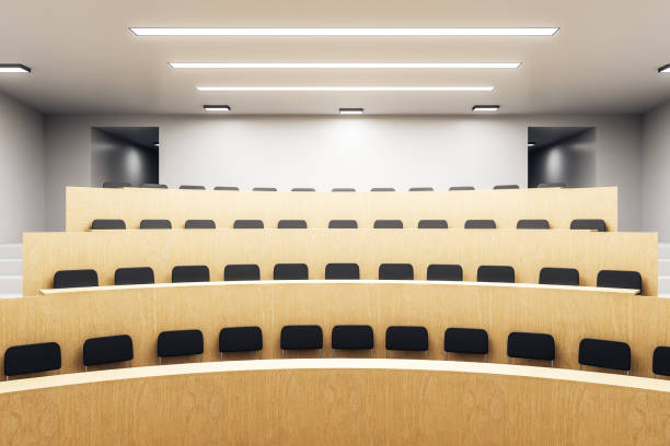 istock Modern wooden auditorium interior 1042026204
