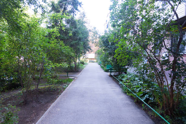 istock view of a small quiet courtyard 1042034444