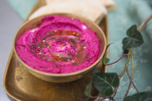 istock Winter Healthy Vegan Beet Hummus 1042037964