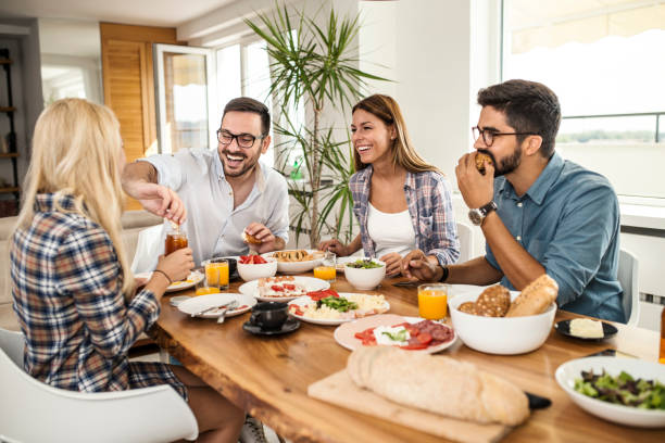 istock Enjoy breakfast with friends 1042038020