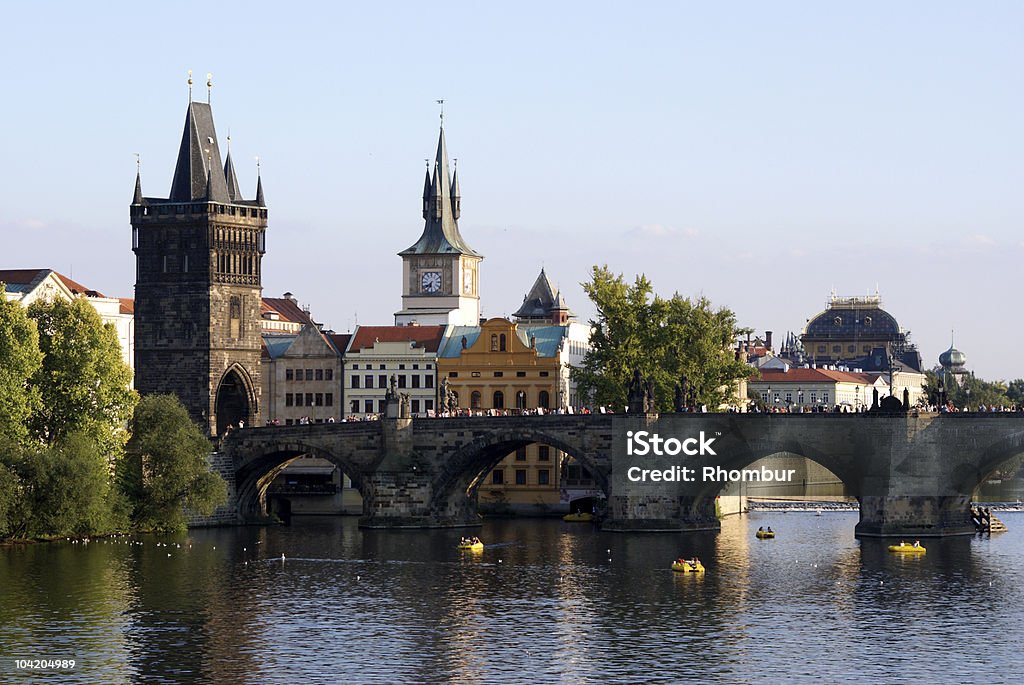 Вид на Пражский Oldtown - Стоковые фото Башня роялти-фри