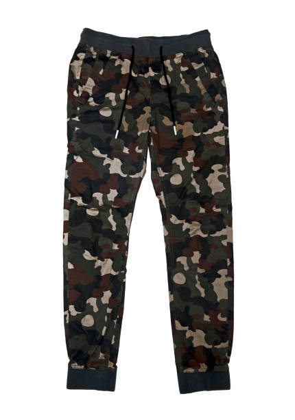 istock Camouflage military pants isolated on white background 1042054418