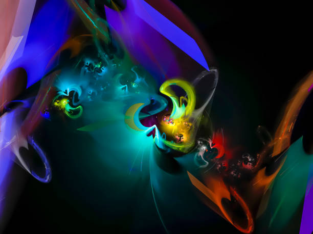 istock beautiful abstract digital fractal, design 1042057524
