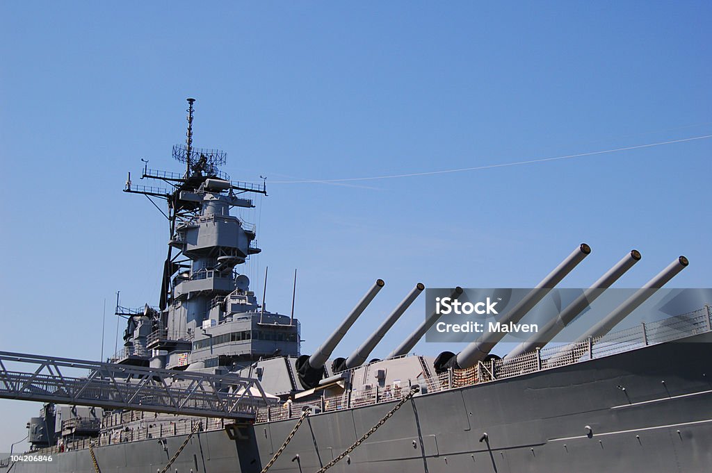 전함 - 로열티 프리 USS 위스콘신 스톡 사진