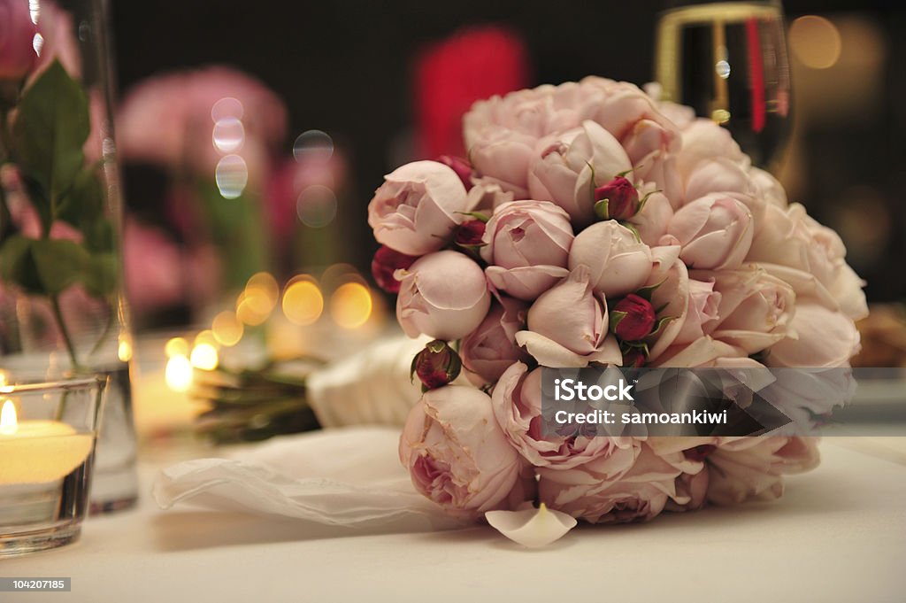 Bouquet da sposa di fiori (XLarge - Foto stock royalty-free di Bicchiere