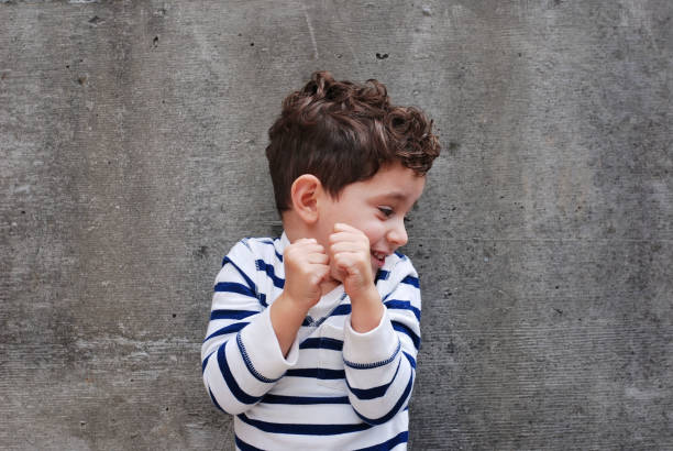 Scared Boy stock photo