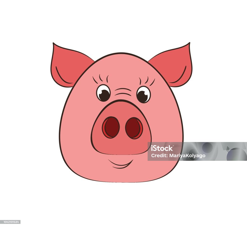 Lợn Là Biểu Tượng Của Hình Minh Họa 2d Năm Mới Được Phân Lập Trên ...