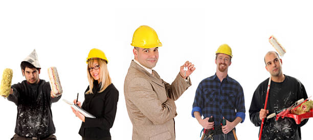 istock Leadership and team of workers 104213227