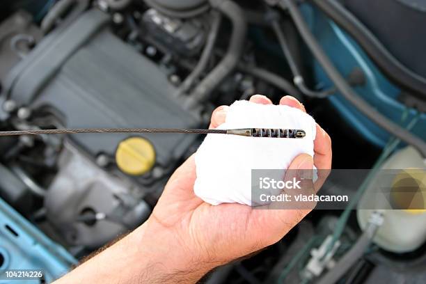 Engine Oil Dipstick Stock Photo - Download Image Now - Oil Change, Car, Dipstick