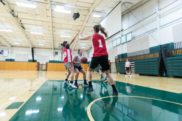 istock Women's college basketball practice 1042146566