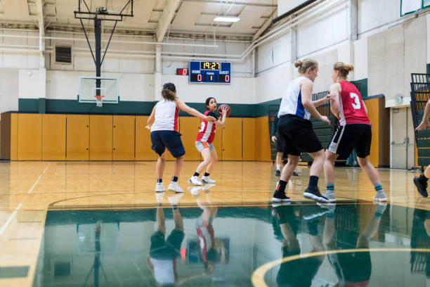 istock Women's college basketball practice 1042146580