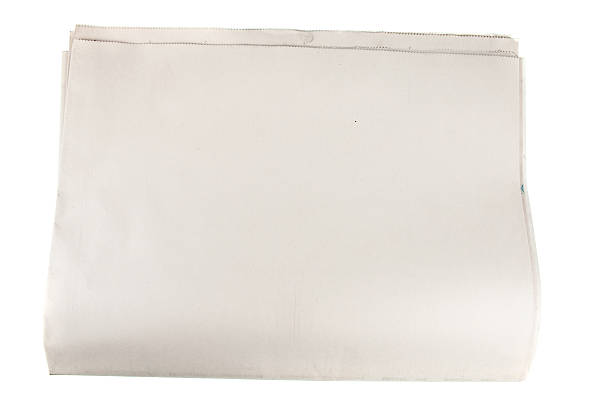 istock blank newspaper paper on isolated white 104214690